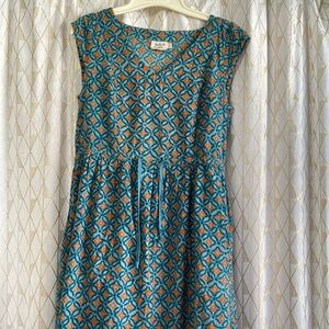 Mata Traders Geometric Floral Dress